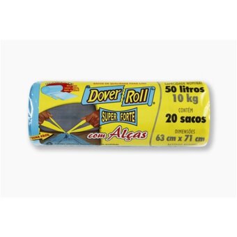 Saco De Lixo Dover Roll Reforçado 50L Saco 20Un