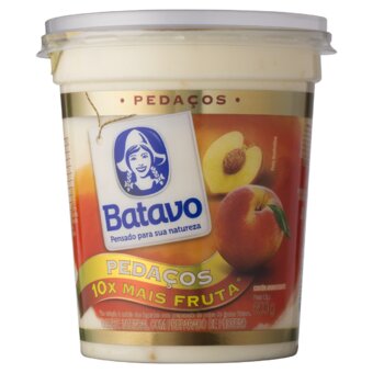 Iogurte Batavo Pedaços Pêssego Pote 450G
