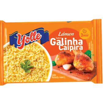 Macarrão Instantâneo Yolle Galinha Caipira 63G
