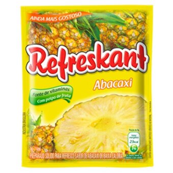 Refresco Em Pó Refreskant Abacaxi Embalagem 25G