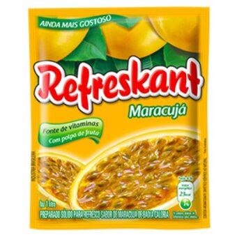 Refresco Em Pó Refreskant Maracujá Embalagem 25G