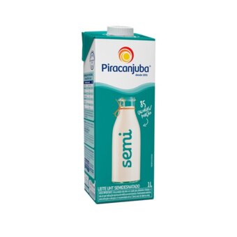 Leite Longa Vida Piracanjuba Semi Desnatado 1L