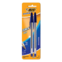 CANETA BIC CRISTAL 2UN AZ/PTO